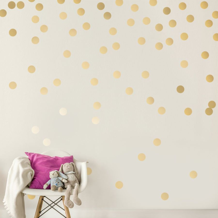Mini Dots Wall Decal Gold