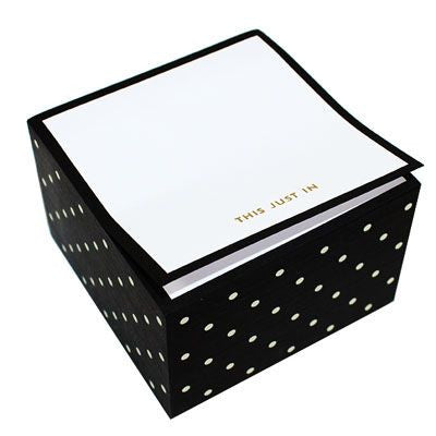 kate spade new york® Black Dots Note Cube