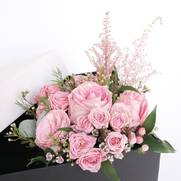 Pink flower bouquet- gift box add on