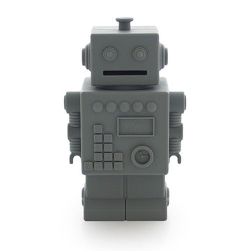 Robot Money bank Grey