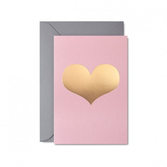 Pastel Pink Love Heart Card