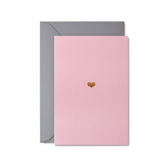 Pastel Pink mini Love Heart Card