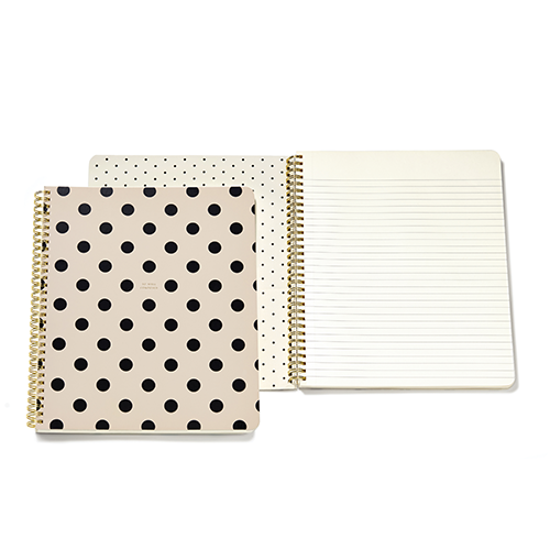 Large Deco Dots Spiral Notebook